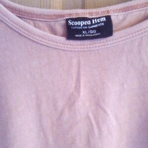 Scoop Neck Pink Top by